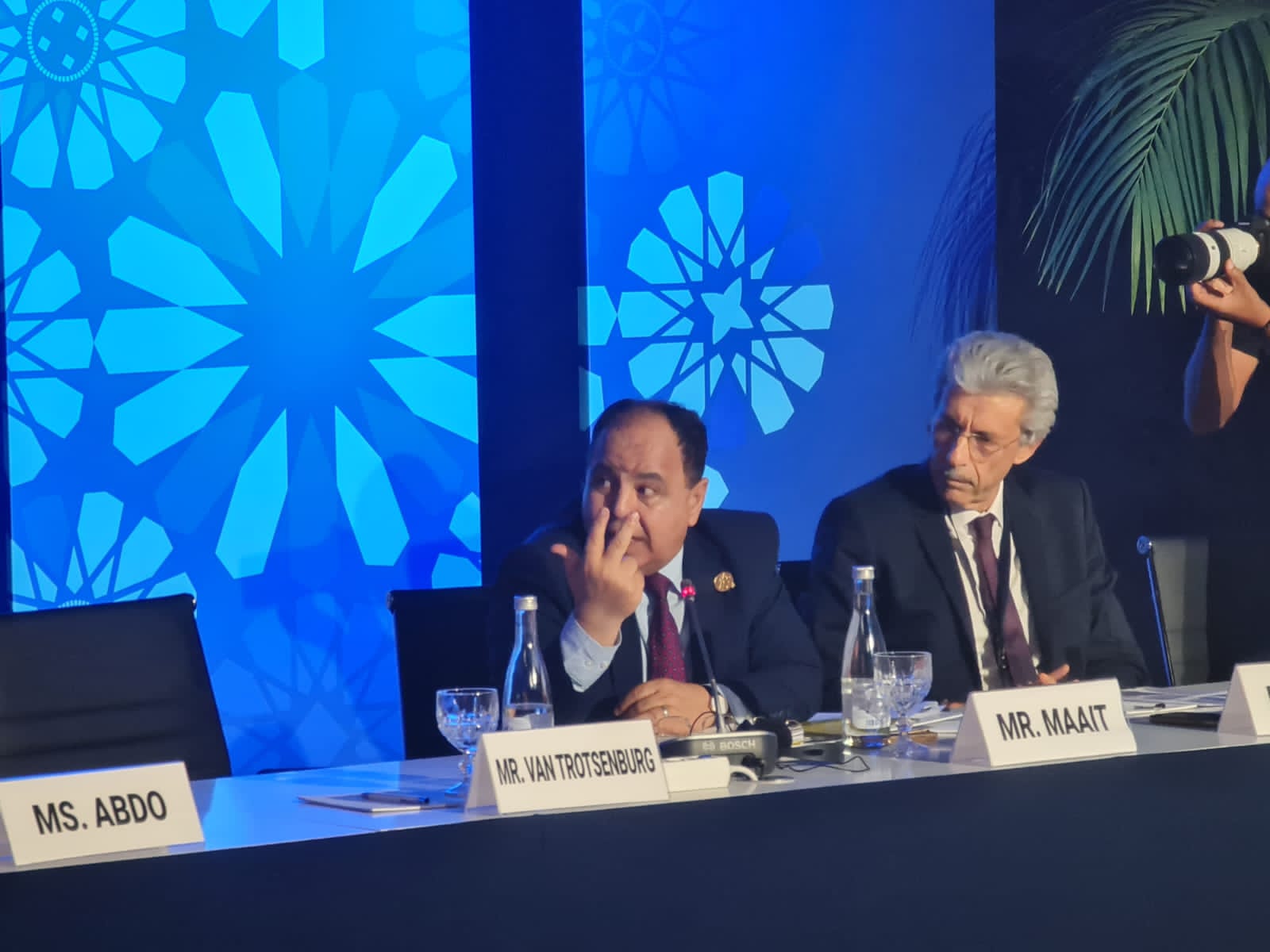 معيط خلال اجتماعات صندوق النقد والبنك الدوليين بالمغرب
