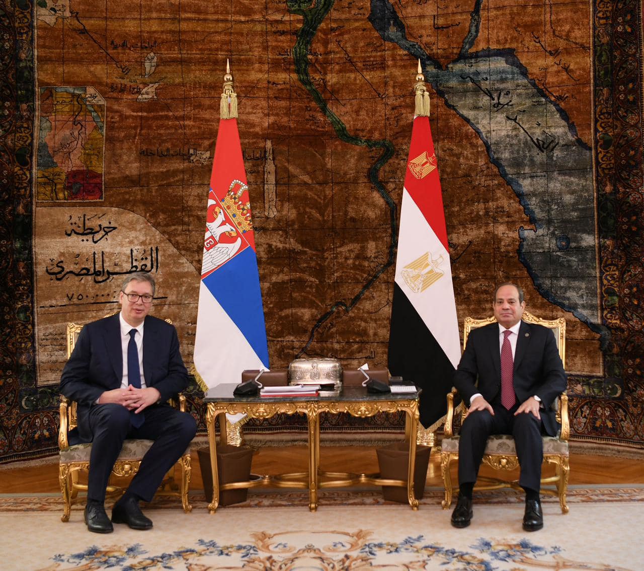 الرئيس السيسي يستقبل نظيره الصربي