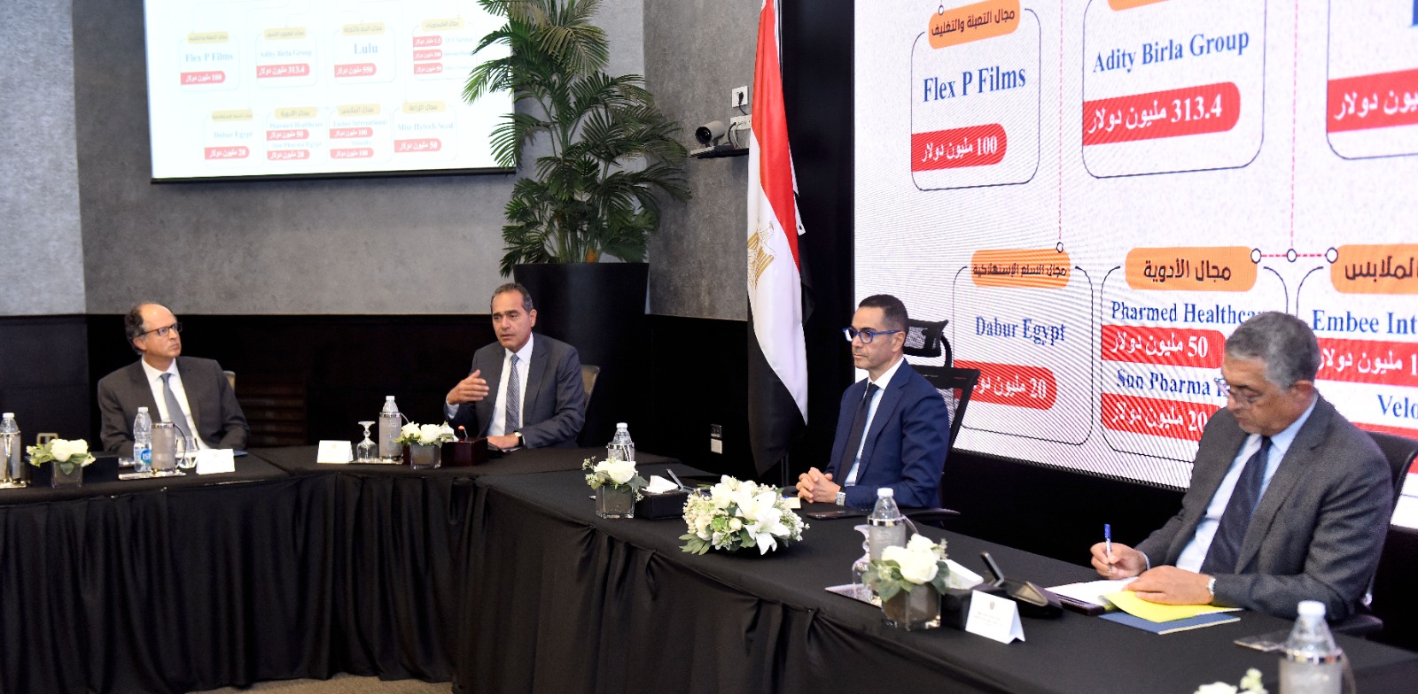 وزير الاستثمار يلتقي أعضاء مجلس الأعمال المصري الهندي