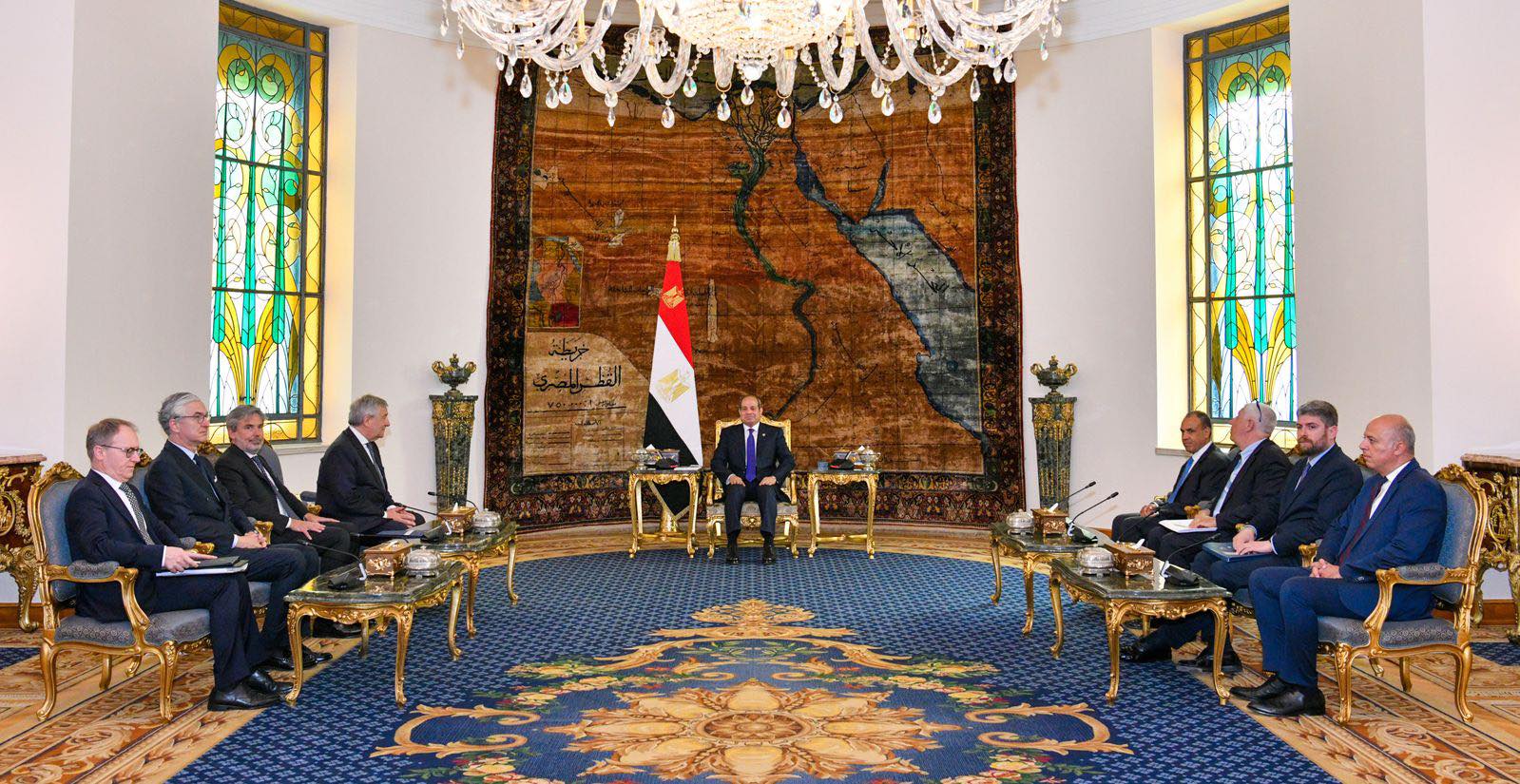 الرئيس السيسى يستقبل نائب رئيس الوزراء ووزير الشئون الخارجية الإيطالى